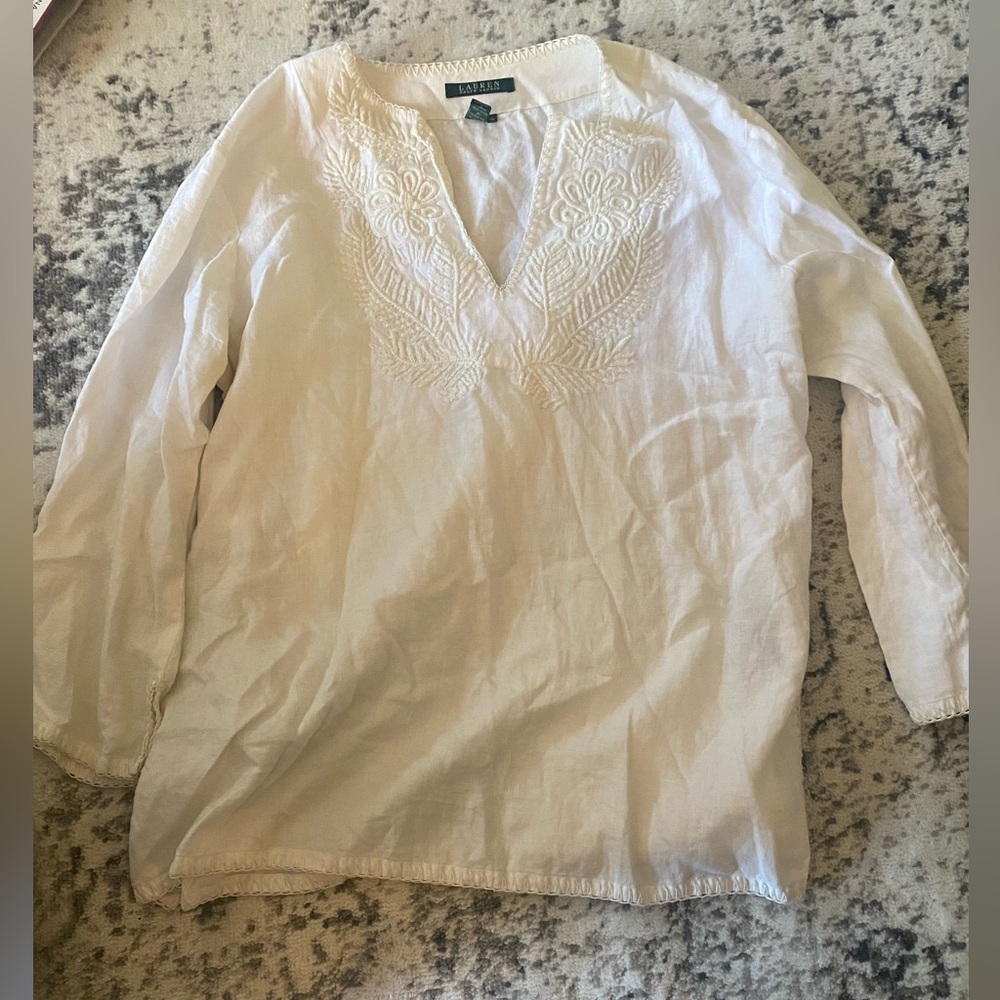 Ralph Lauren linen top size XL